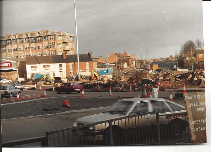 Construction works for Sky Blue Way 31.12.1987